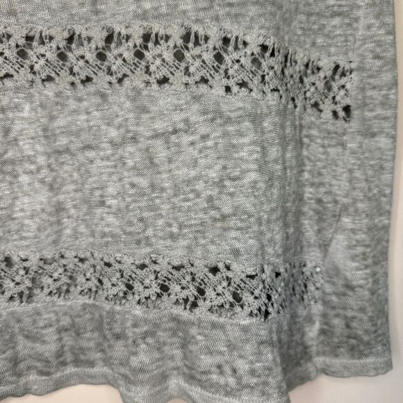 ANTHROPOLOGIE Akemi Kin woman's size medium M lattice linen crochet top shirt - Picture 5 of 7